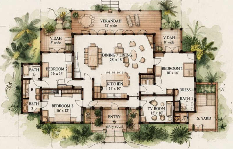 NEW — Oak Framed Villa